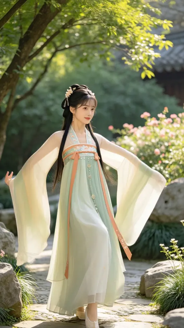 古风舞蹈《女儿情》粤语版 - 主图(AI艺术作品)