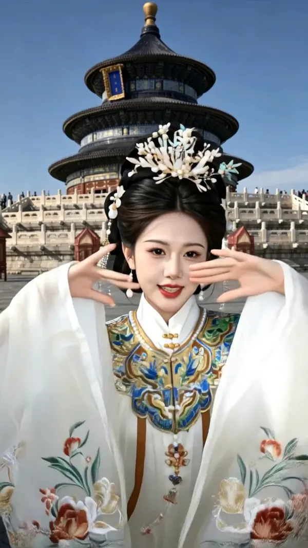 古风舞蹈～东船与西舫 - 主图（AI艺术作品）