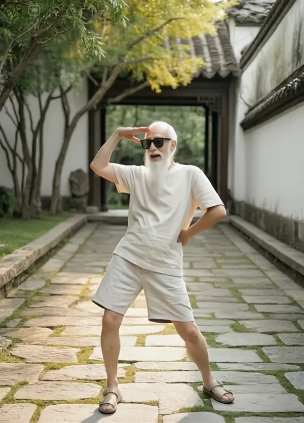 全网都在做的热死了搞笑舞蹈魔性洗脑~ - 主图(AI艺术作品)