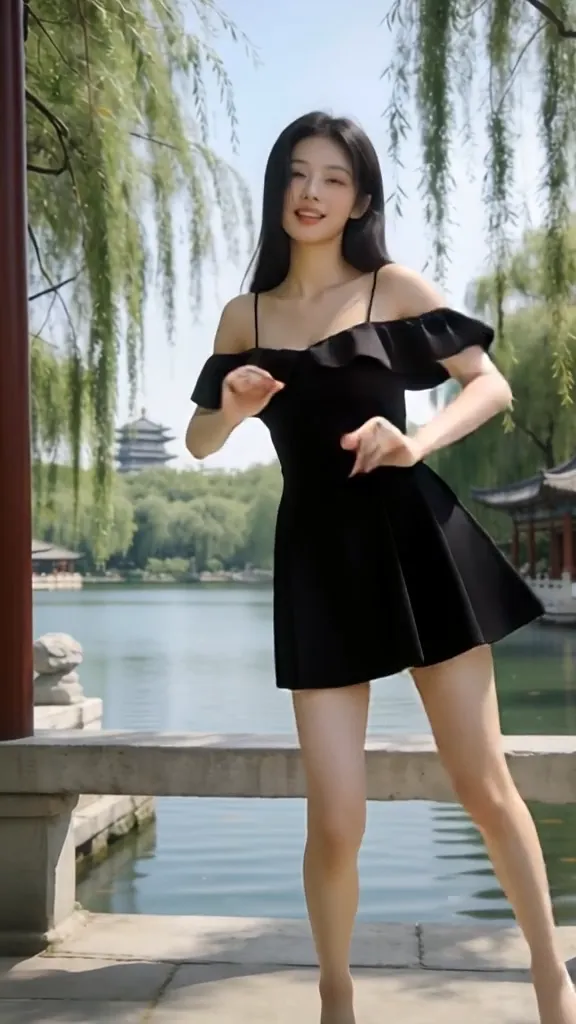 热门舞蹈 |想你的时候问月亮 - 主图（AI艺术作品）