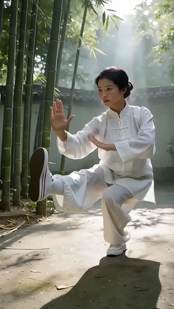 太极养生☯️武打动作模仿 - 主图(AI艺术作品)