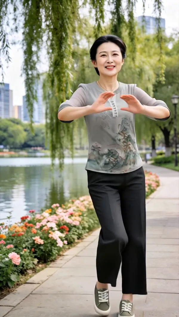 火热广场舞💃《情深海更深》 - 主图（AI艺术作品）