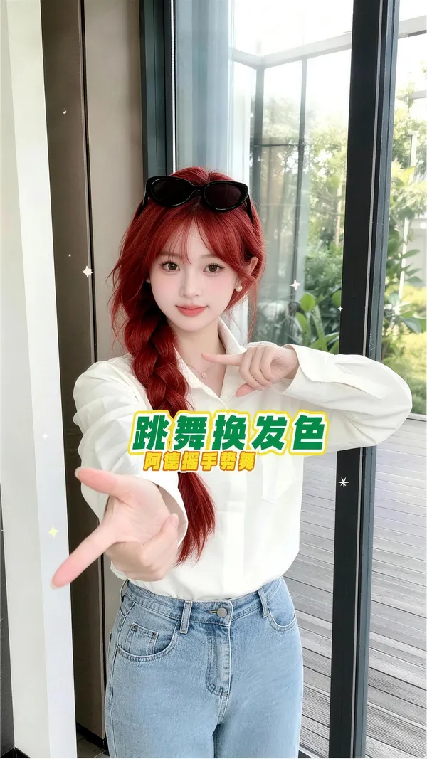 跳舞换发色🔥最炫民族风手势舞|男女通用 - 主图(AI艺术作品)