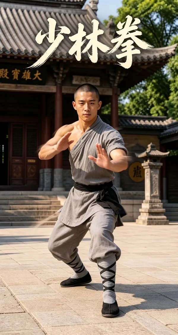 动作模仿🔥力量感《少林拳》 - C作品