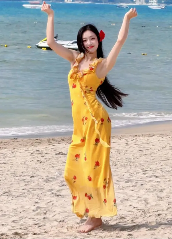 热门🔥海边生命力舞蹈 - 主图（AI艺术作品）