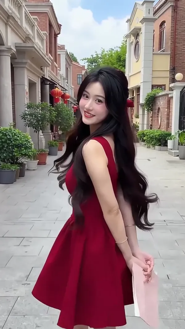 贝微微轻快踮起脚尖散步甜蜜恋爱氛围感MV - 主图（AI艺术作品）