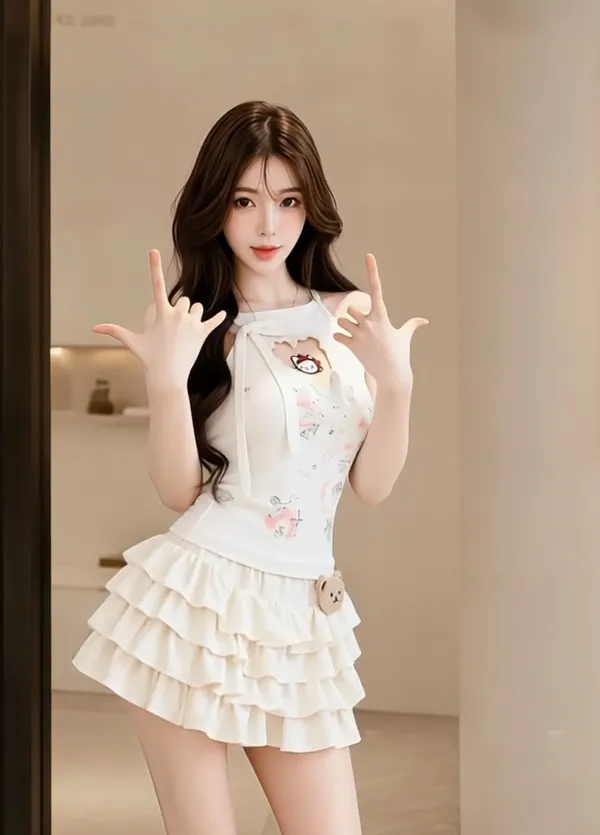 刷到就沦陷！软萌小姐姐的舞蹈也太绝了 - 主图（AI艺术作品）