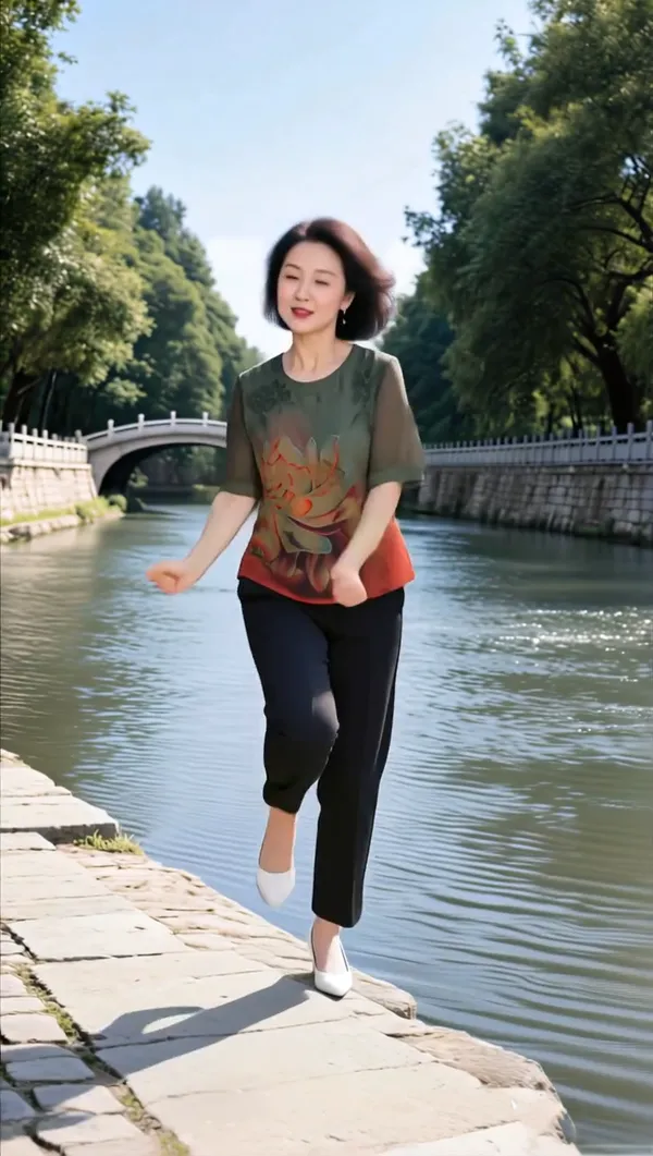 热门广场舞💃《年华好水忆情长》 - 主图(AI艺术作品)