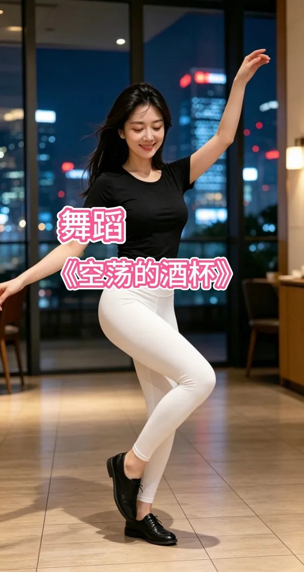 热门舞蹈《空荡的酒杯》 - 主图(AI艺术作品)