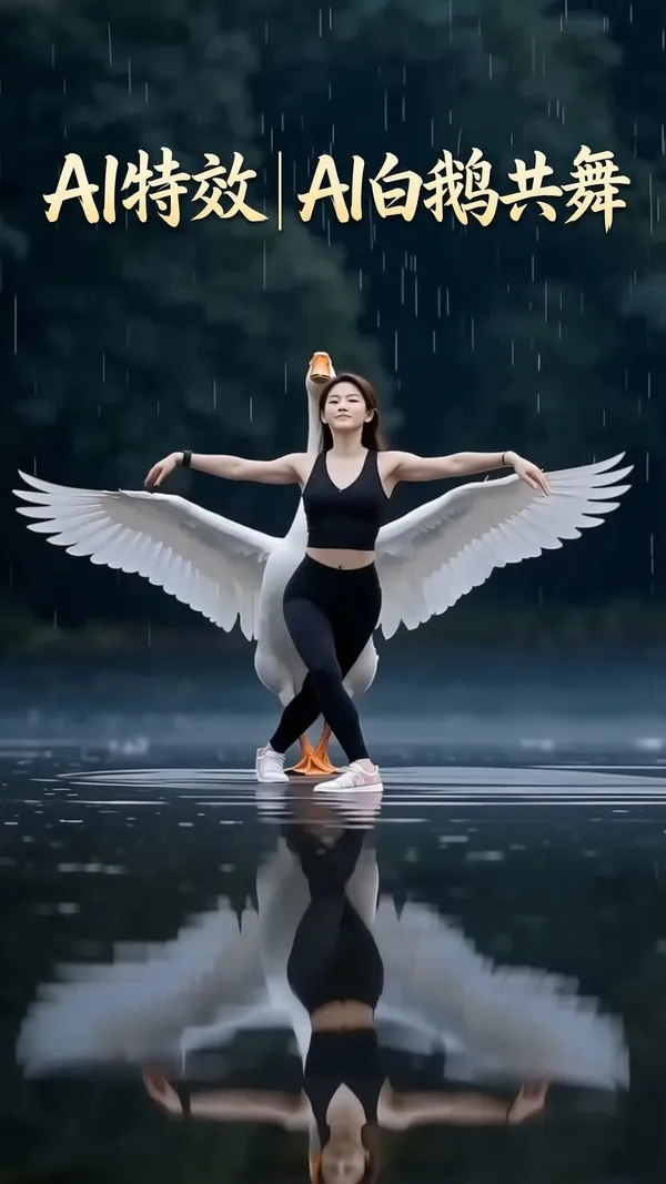 AI特效 | AI白鹅共舞💃 - 主图（AI艺术作品）