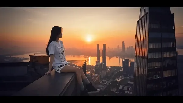 🔥只有加班才想到的转场|上传女生照片get同款 - 主图（AI艺术作品）