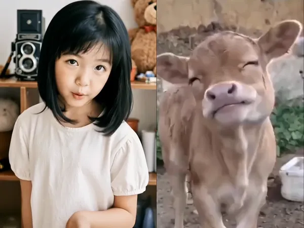 🎵模仿小牛摇头晃脑丨传图get同款舞蹈 - 主图(AI艺术作品)