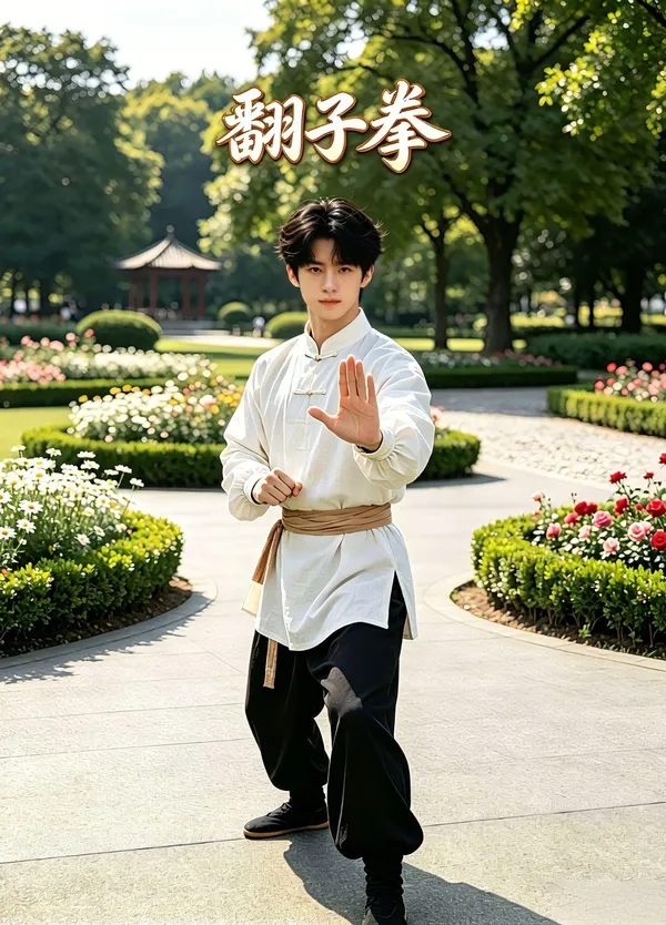 功夫武术｜翻子拳🔥连环快打 - 主图（AI艺术作品）