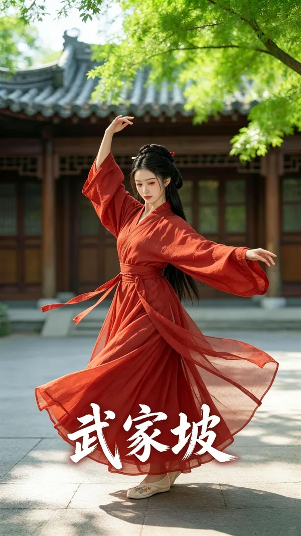 古风舞蹈🔥武家坡|替换形象得同款 - 主图（AI艺术作品）