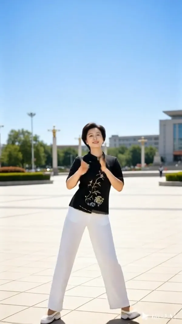 🔥热门广场舞💃《冷冷的眼泪》 - 主图（AI艺术作品）