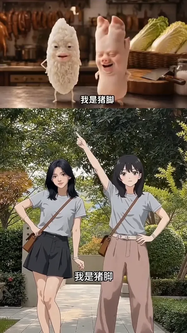 我的猪脚天生是主角🔥热门唱跳 - 主图(AI艺术作品)