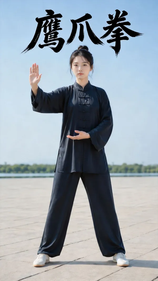 动作模仿🔥《鹰爪拳》 - 主图（AI艺术作品）