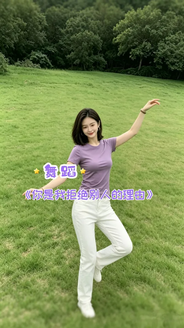 热门舞蹈《你是我拒绝别人的理由》 - 主图(AI艺术作品)