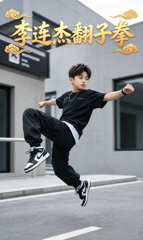 动作模仿🔥翻子拳 - 主图(AI艺术作品)