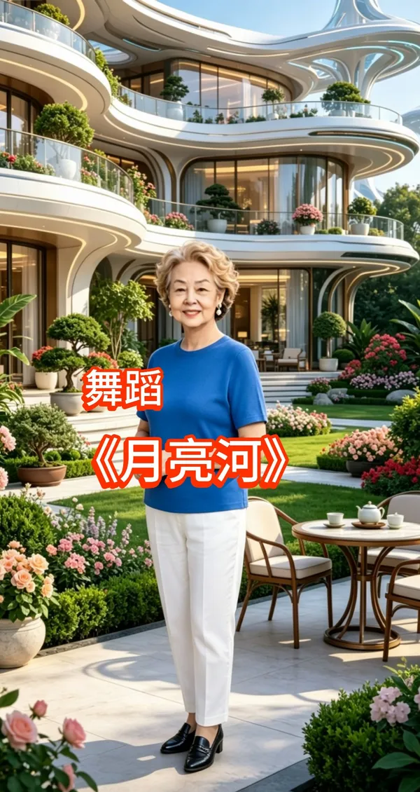 热门舞蹈《月亮河》 - 主图（AI艺术作品）