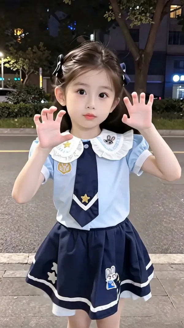 手势舞《小白兔》我是一只小小小白兔 - 主图（AI艺术作品）