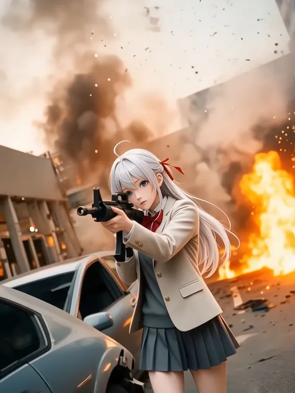 全网爆火🔥AI怒火突围 | 替换图片可复刻同款 - 主图(AI艺术作品)