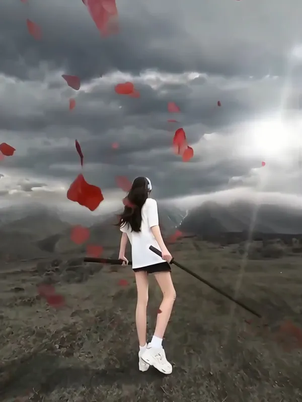 🔥Al玫瑰花转场特效 - C作品