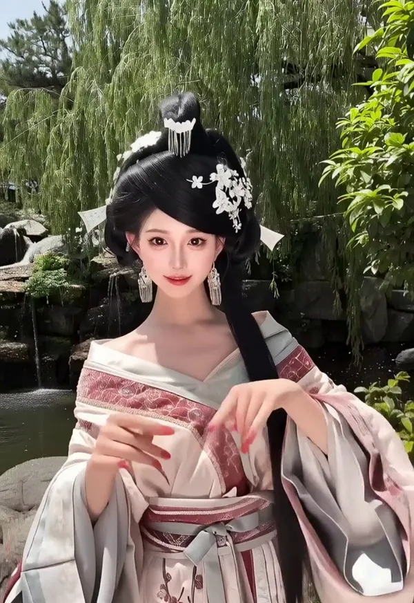 古风手势舞|我为你唱一曲 - 主图(AI艺术作品)