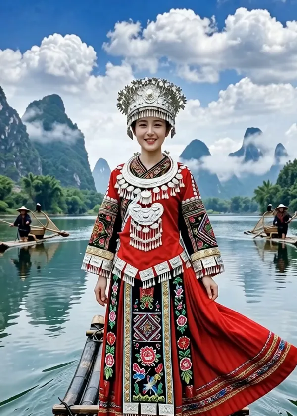 对口型|苗族歌《弥度山歌》 - 主图(AI艺术作品)