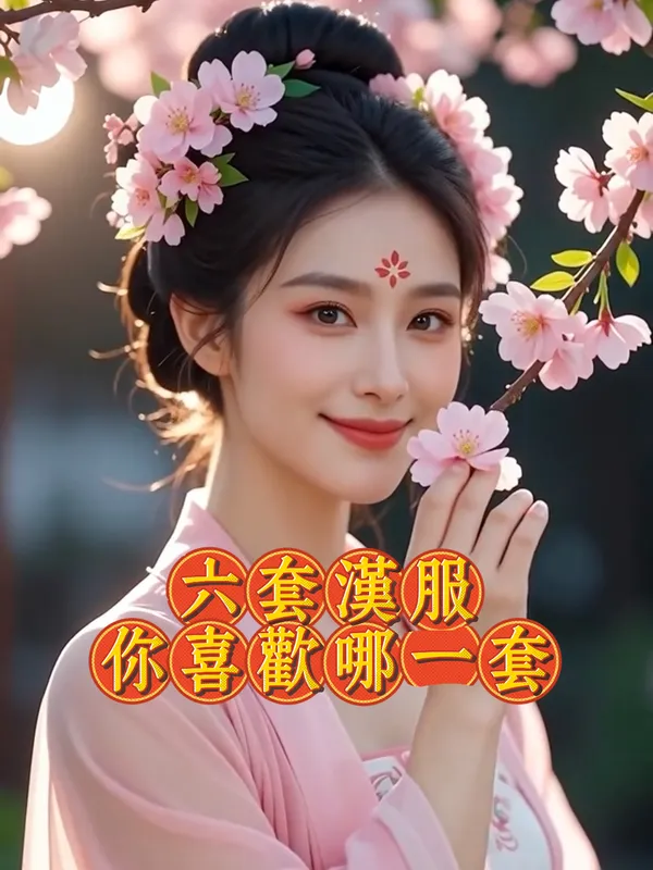 六套汉服，你喜欢哪一套 - 主图（AI艺术作品）