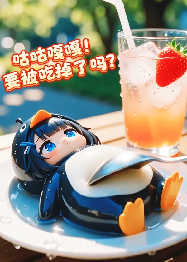 呜呜!咕咕嘎嘎要被吃掉了吗? - 主图(AI艺术作品)