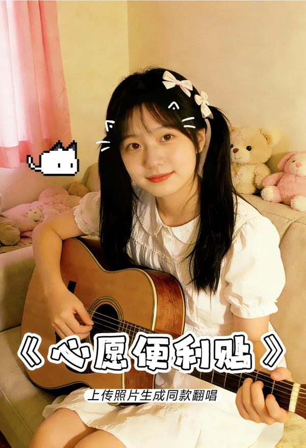 对口型Ⅰ💕《心愿便利贴》 - 主图(AI艺术作品)