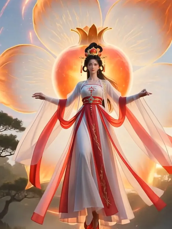 十二花神石榴花神 - 主图（AI艺术作品）