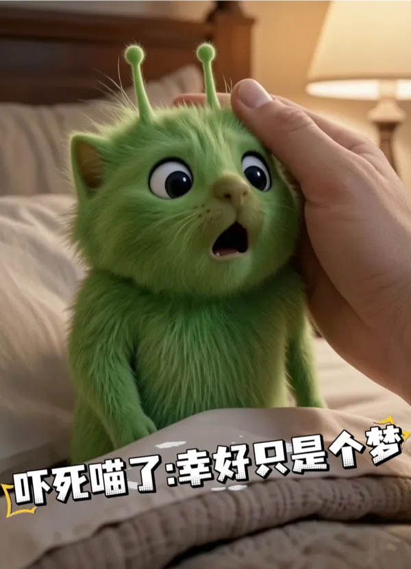小绿猫噩梦坠楼惊醒 - C作品