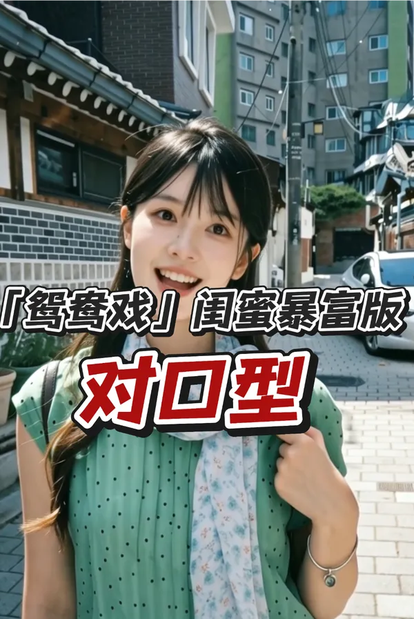 对口型|鸳鸯戏闺蜜暴富版 - 主图(AI艺术作品)