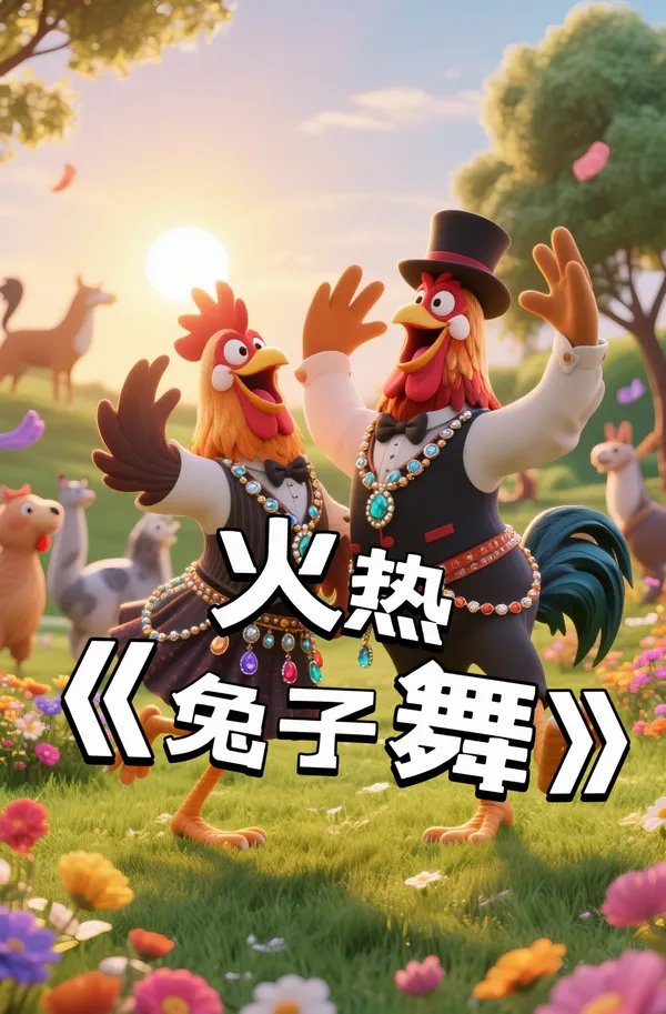 火热舞蹈🔥 | 《兔子舞》 - 主图（AI艺术作品）