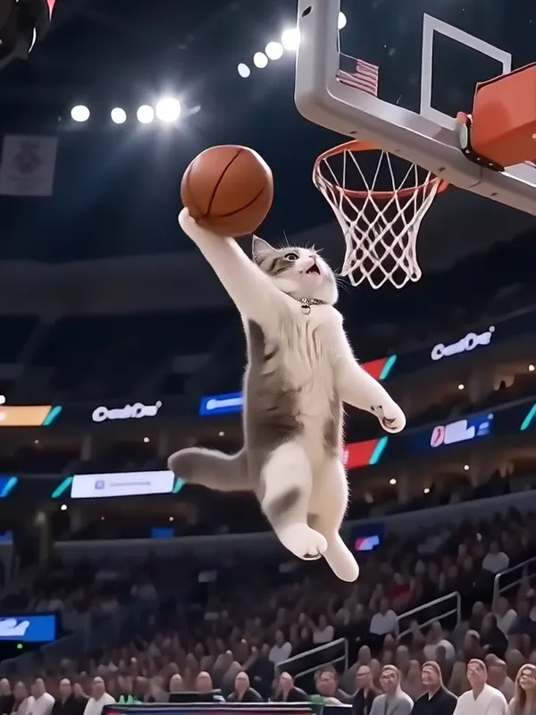 🏀萌宠出战!AI扣篮我最厉害 - 主图(AI艺术作品)