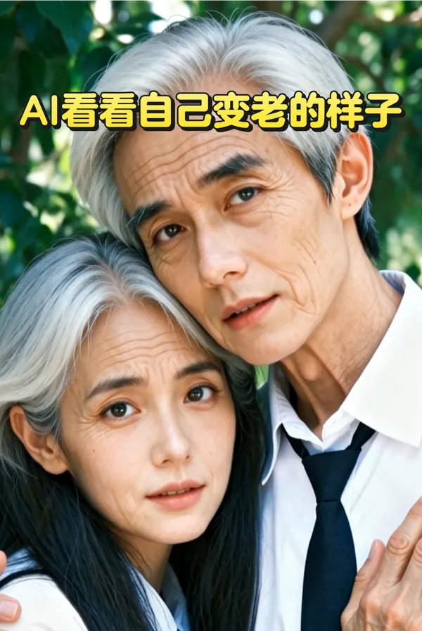 AI看看自己变老的样子|上传照片get同款 - 主图（AI艺术作品）