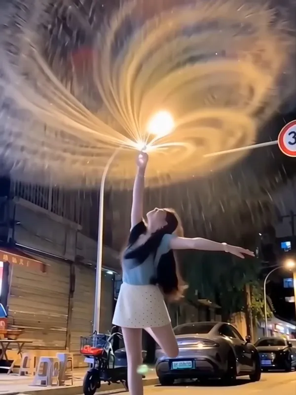🔥AI氛围感水花秀|导入照片做同款(男女通用) - 主图（AI艺术作品）
