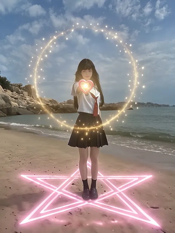 AI 变身魔法公主特效 | 上传照片一键翻拍 - 主图(AI艺术作品)