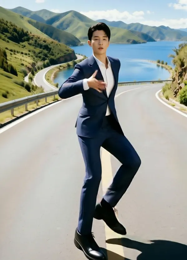 全网都在跟跳的舞蹈|当初的爱情匆匆走过 - 主图（AI艺术作品）