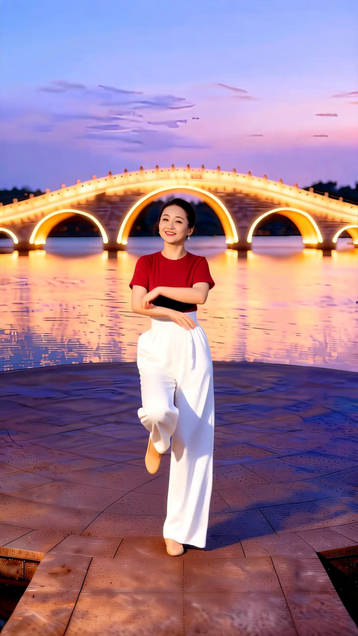广场舞《年华好水忆情长》，一曲温柔醉心房 - 作品图1
