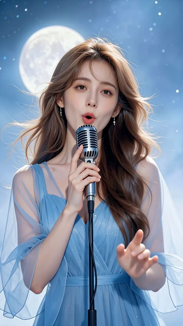 热门歌曲对口型《最真的的梦》 - 主图（AI艺术作品）
