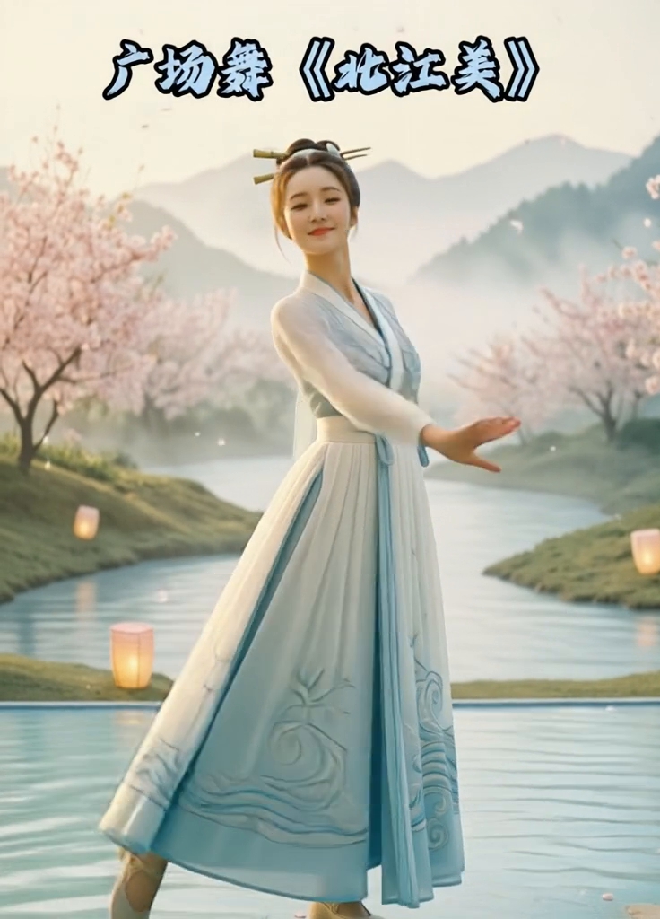 超火的广场舞《北江美》 - 作品图1