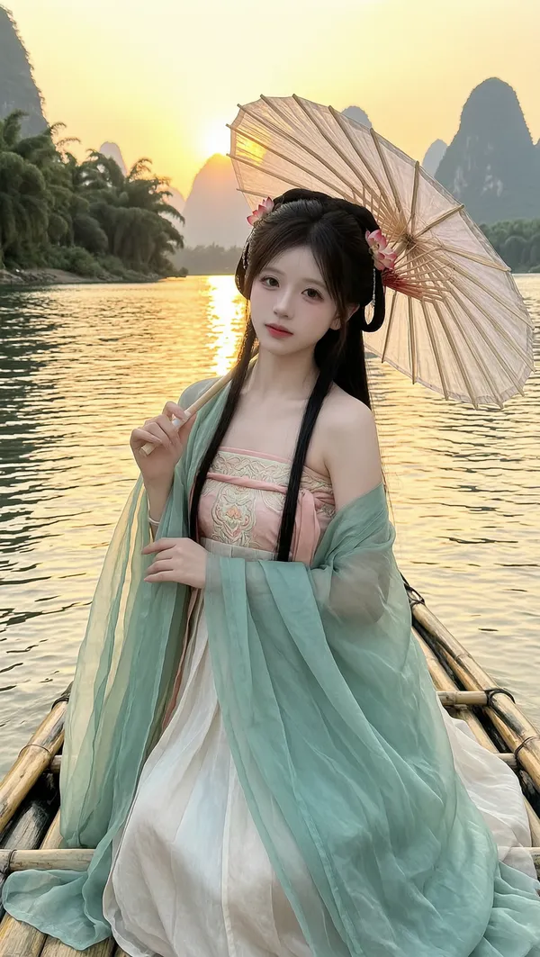 AI 唯美漓江古风写真 | 导入照片即可生成同款 - C作品