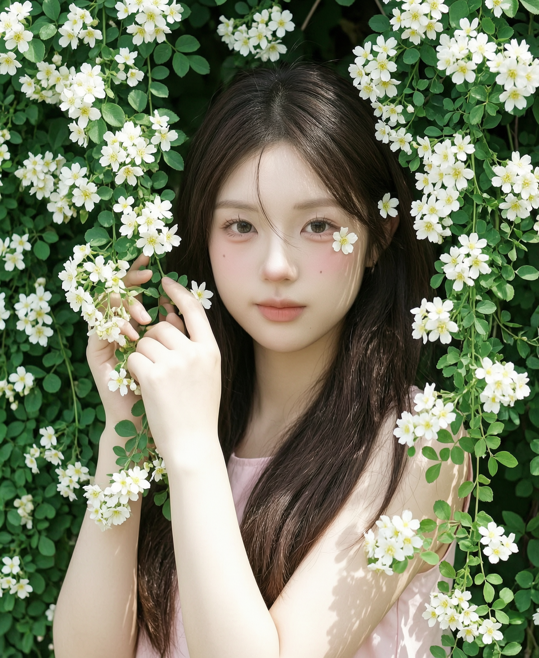 唯美小白花头像照|一键生成同款写真 - 作品图1