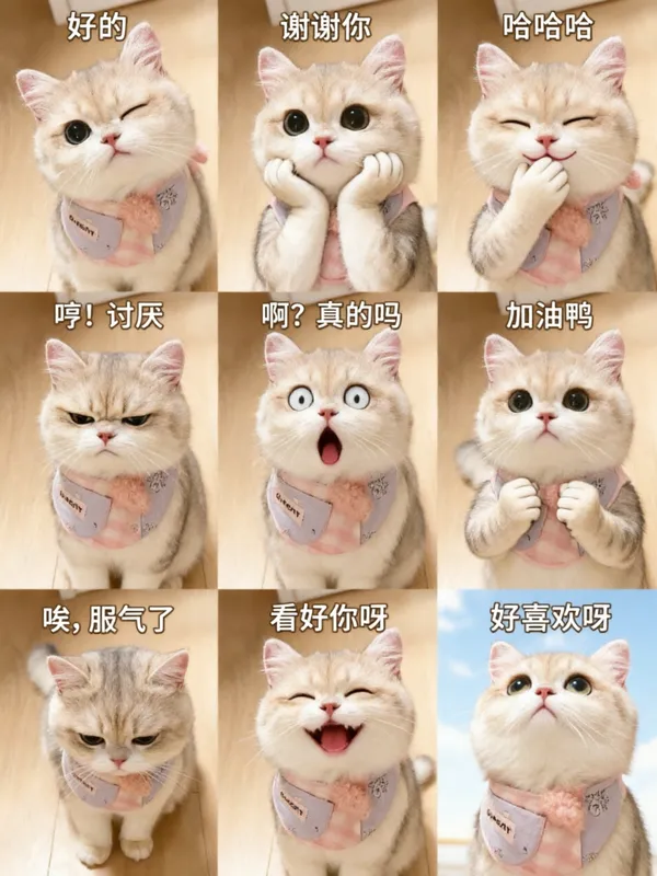 超萌九宫格表情包 - C作品