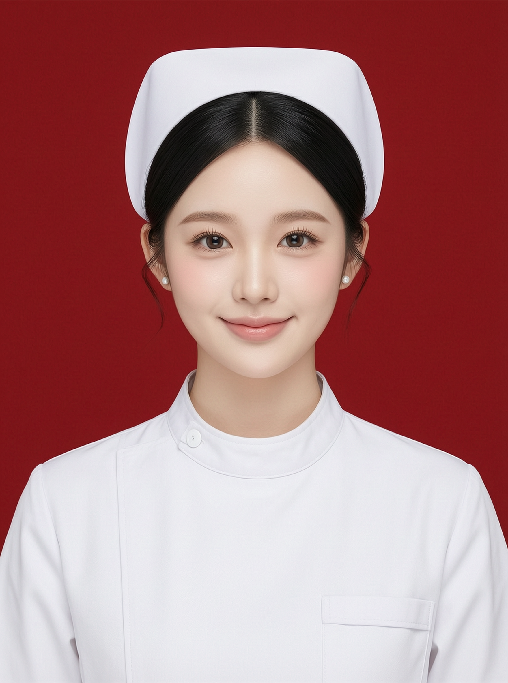 护士职业形象证件照写真 | 上传女生照片做同款 - 作品图1
