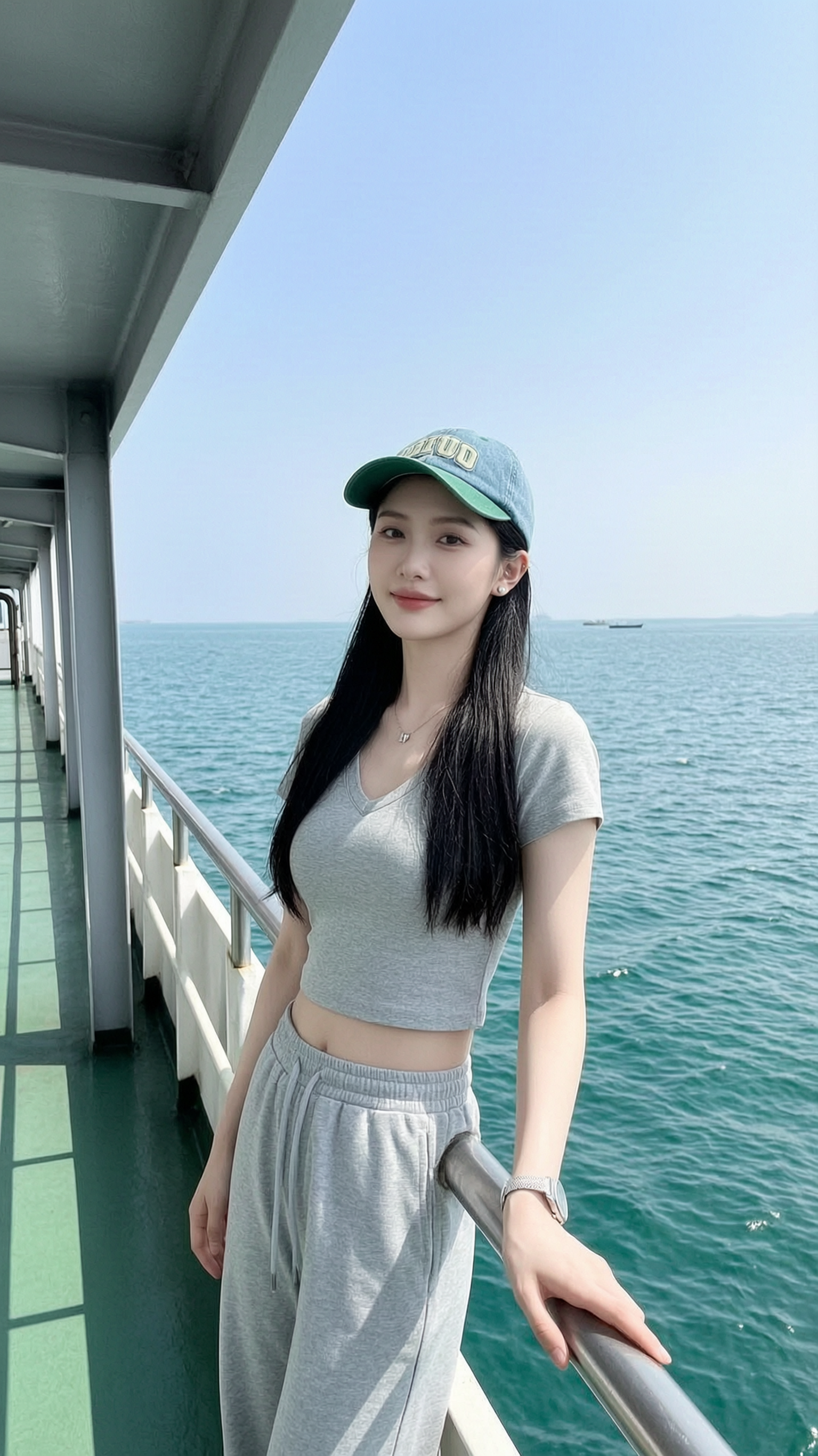 上传照片变主角 ✨wan2.7生成美女海上旅拍照 - 作品图2