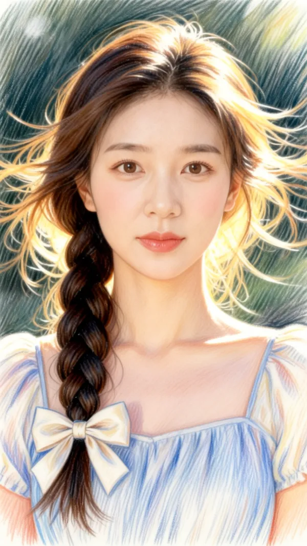 彩铅绘画风格照 - 主图（AI艺术作品）